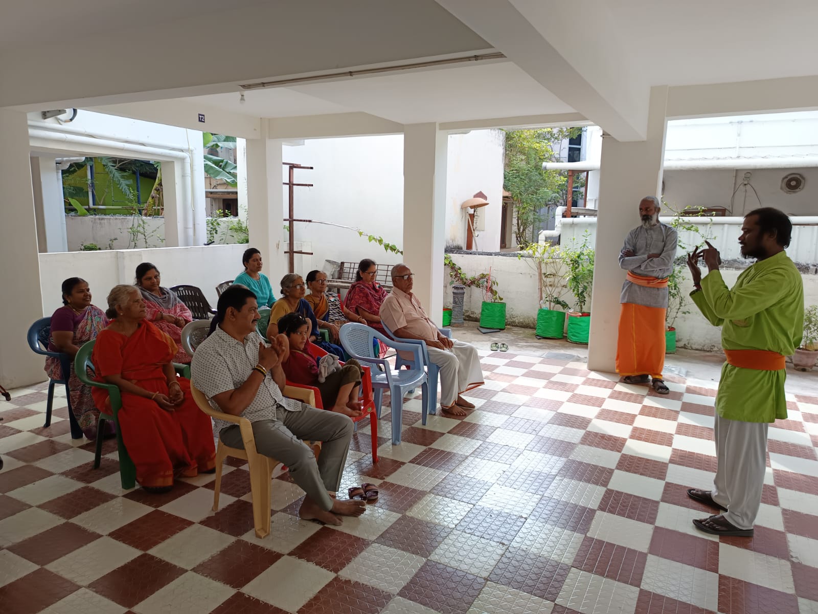 Empowering Wellness: Yoga Awareness Session for Residents
